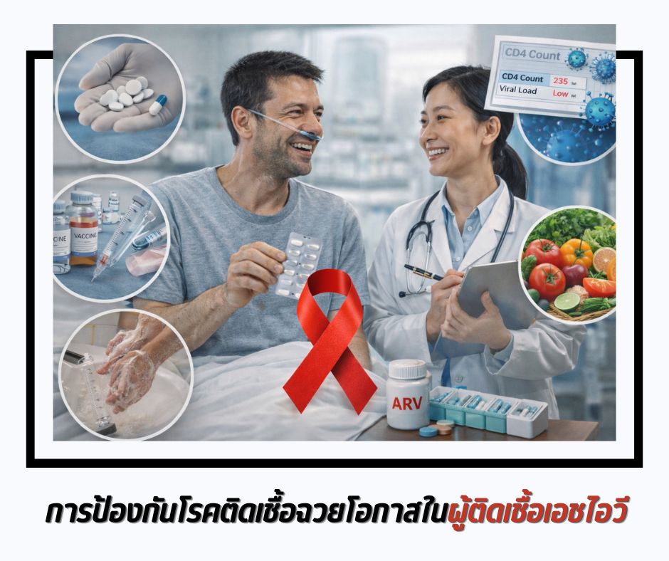 การป้องกันโรคติดเชื้อฉวยโอกาสในผู้ติดเชื้อเอชไอวี